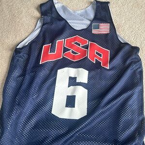 Lebron James Team USA practice jersey